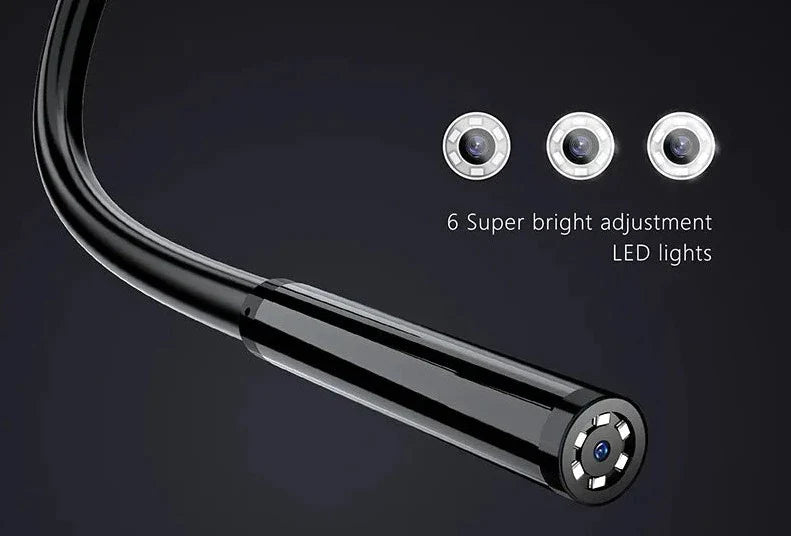 Waterproof HD 1080P Endoscope Camera with 2.4 In IPS Screen