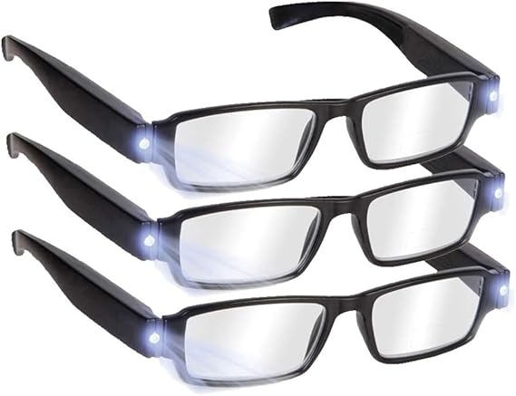 BrightView LED Illuminated Durable & Flexible Unisex Reading Glasses