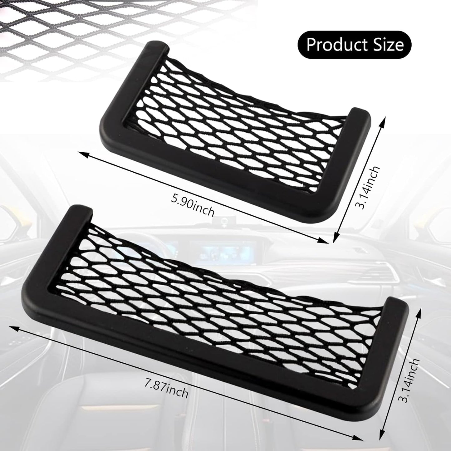 EASY STICK-ON STORAGE POCKET (2pc set)
