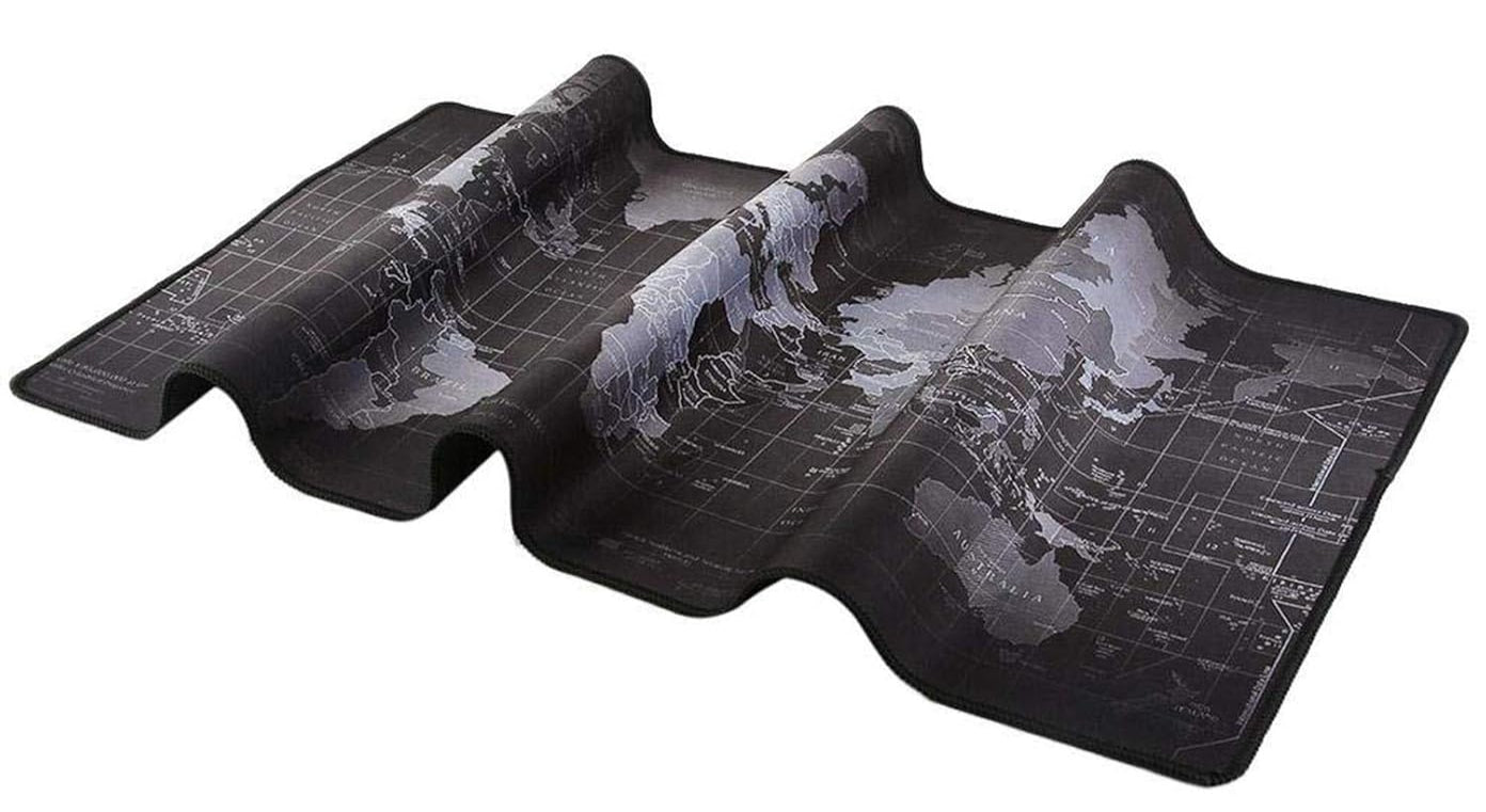 World Map Superior Desk Protection Super Large Mouse Pad