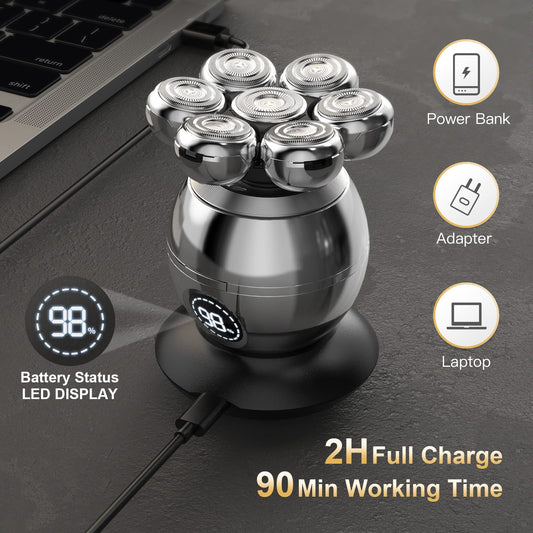 Rechargeable 7D Floating Cutter Waterproof Electric Shaver