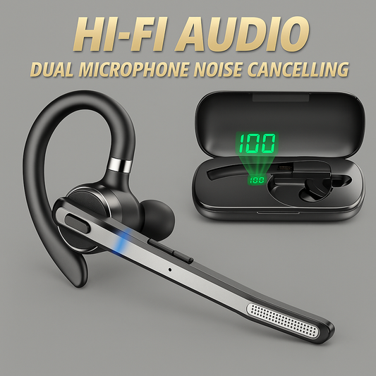 Bee M53 Dual-Mic Noise Cancelling Hi-Fi Audio Lightweight Headset with Charging Case