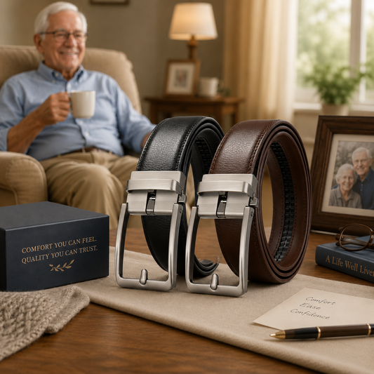 ComfortFit Senior-Friendly Plus Size No-Hole Automatic Belt
