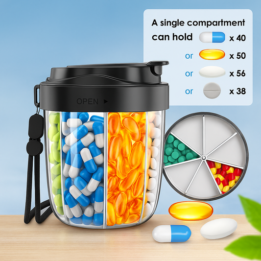 VitaCup BPA-Free 7-Day Large Slots Capacity Premium Comfort Pill Organizer