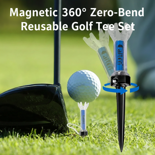 Caiton Magnetic 360° Zero-Bend Reusable Golf Tee Set (5pcs)