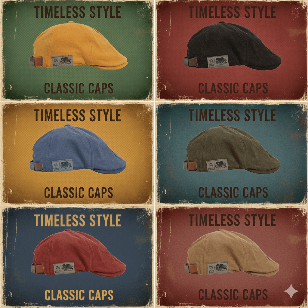 KyotoRetro Classic Japanese Cotton Beret