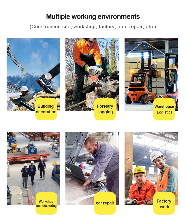 Indestructible Puncture & Smashing Proof Work Safety Shoes