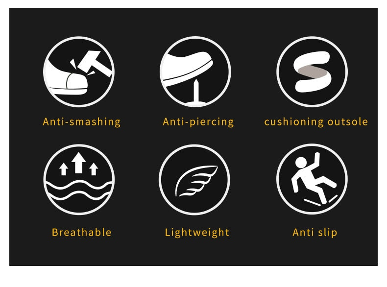 Indestructible Puncture & Smashing Proof Work Safety Shoes