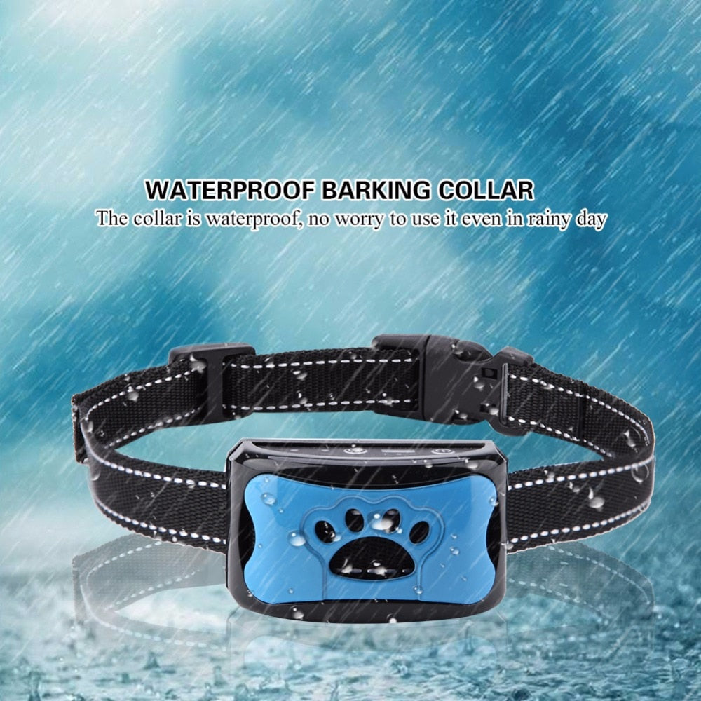 Ultrasonic+Vibration Dog Anti Barking Training Collar (NO Electroshocks)
