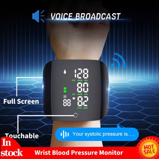 Smart Blood Pressure Monitor With Large Touch LCD Screen & Intelligent Voice Broadcast