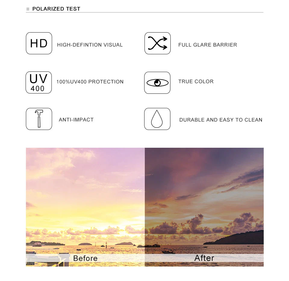 KINGSEVEN Classic Pilot UV Blocking Polarized Driving Sunglasses