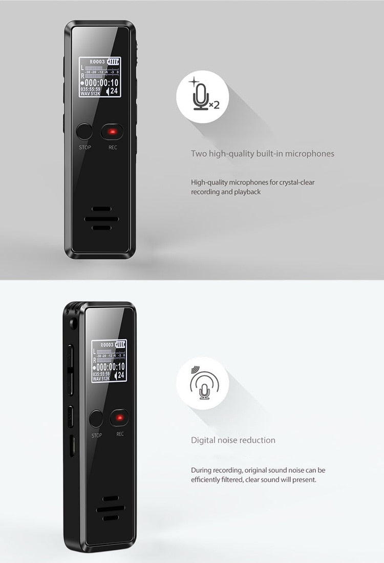 Vandlion™ V90 Digital Noise Reduction Smart Sound Recorder Dictaphone