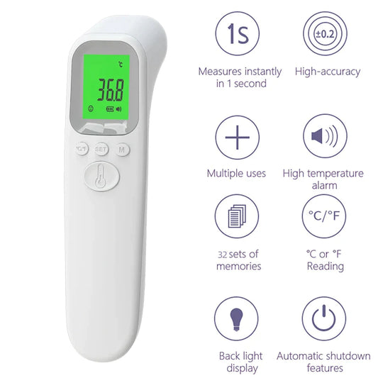 Digital Non-contact Clinical Accuracy ℃ &℉ Forehead Thermometer