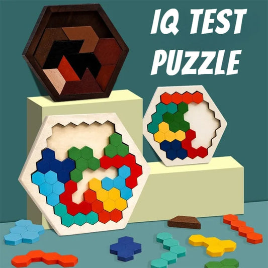 3D Wooden Puzzle Relaxing & Brain-Stimulating Problem-Solving Skills Game for Seniors