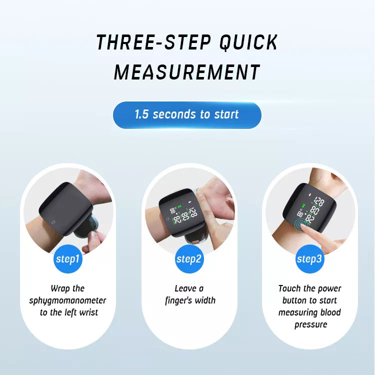 Smart Blood Pressure Monitor With Large Touch LCD Screen & Intelligent Voice Broadcast