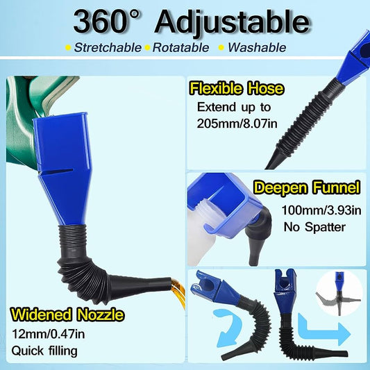 Multipurpose Splash-Proof Liquid Refueling Flexable Tool (2pcs)