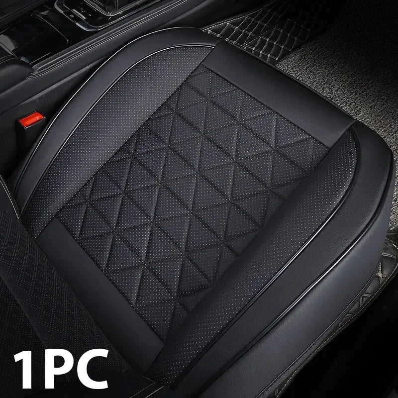 Deluxe PU Leather Car Seat Cover – Padded, Breathable & Universal Fit