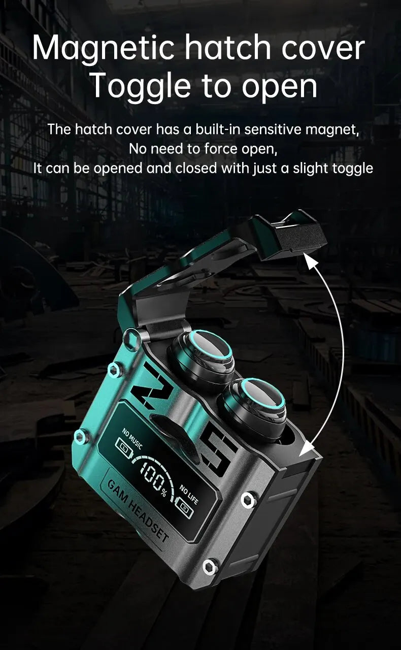 M25 TWS Hi-Fi Stereo & Noise Reduction HD Call Earphones with LED Self-Charging Case