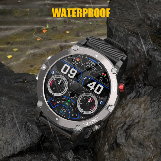 Military HD LCD Bluetooth Android / IOS Smart Watch