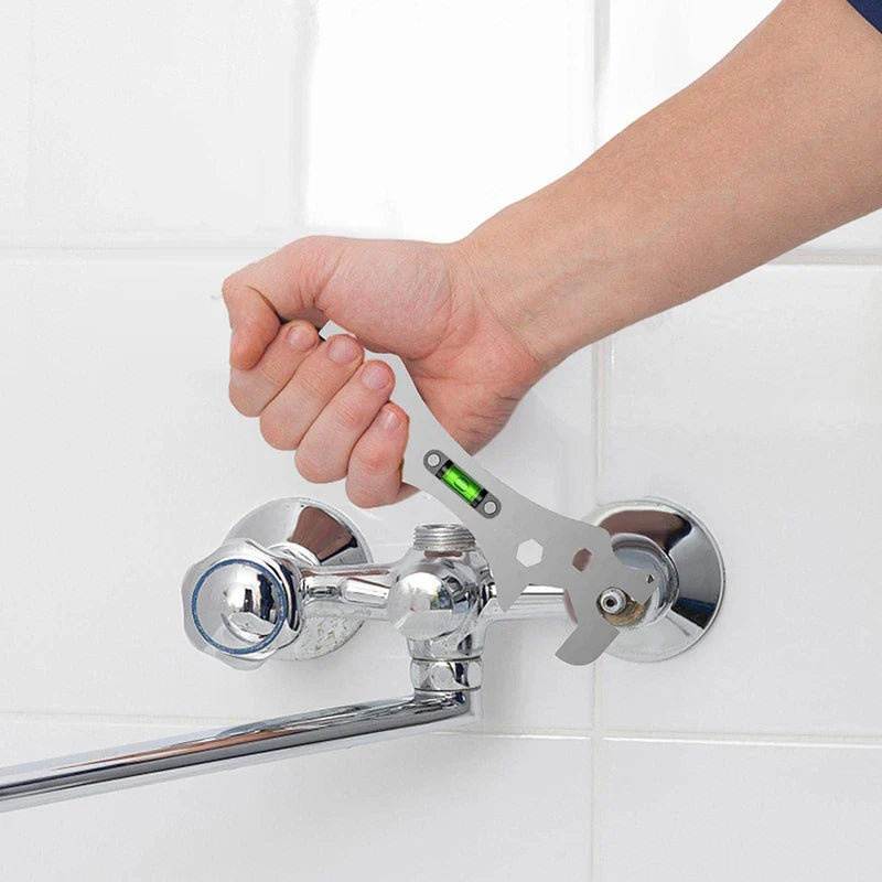 Multi-Angle & Hex Sizes Universal Faucet Leveling & Installation Wrench