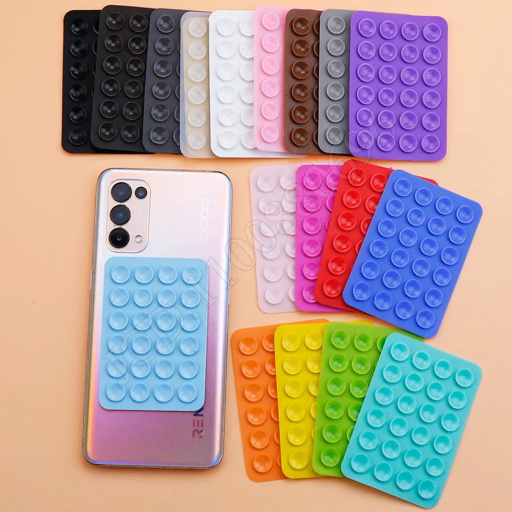 EasyMount Dual-Sided Adhesive Reusable Suction Pad for Phones (2pcs-Pack)