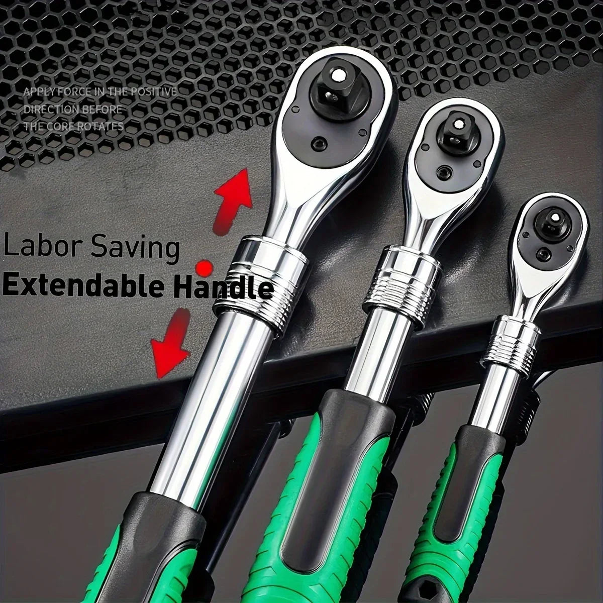 Telescopic Ratchet Wrench Set – Dual Direction with Adjustable Handle