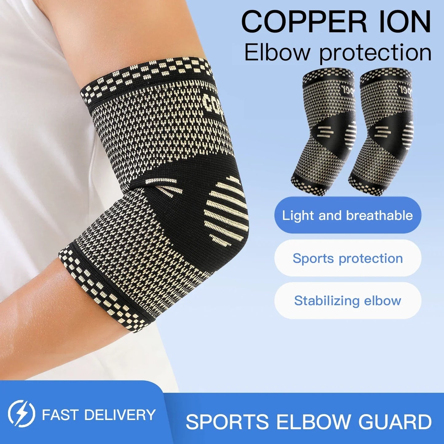 CopperRelief 3D Therapeutic Stabilizing Compression Elbow Brace