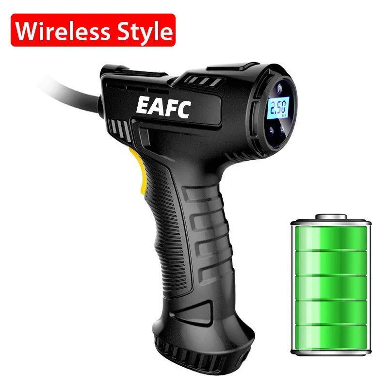 Wireless 120W Handheld Air Compressor Digital  Researchable Pump