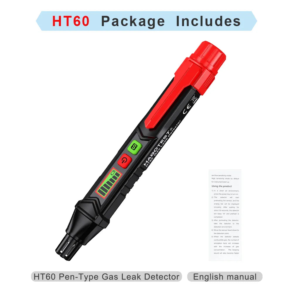 HT61 Sound & Screen Flammable Gases Leak Detector