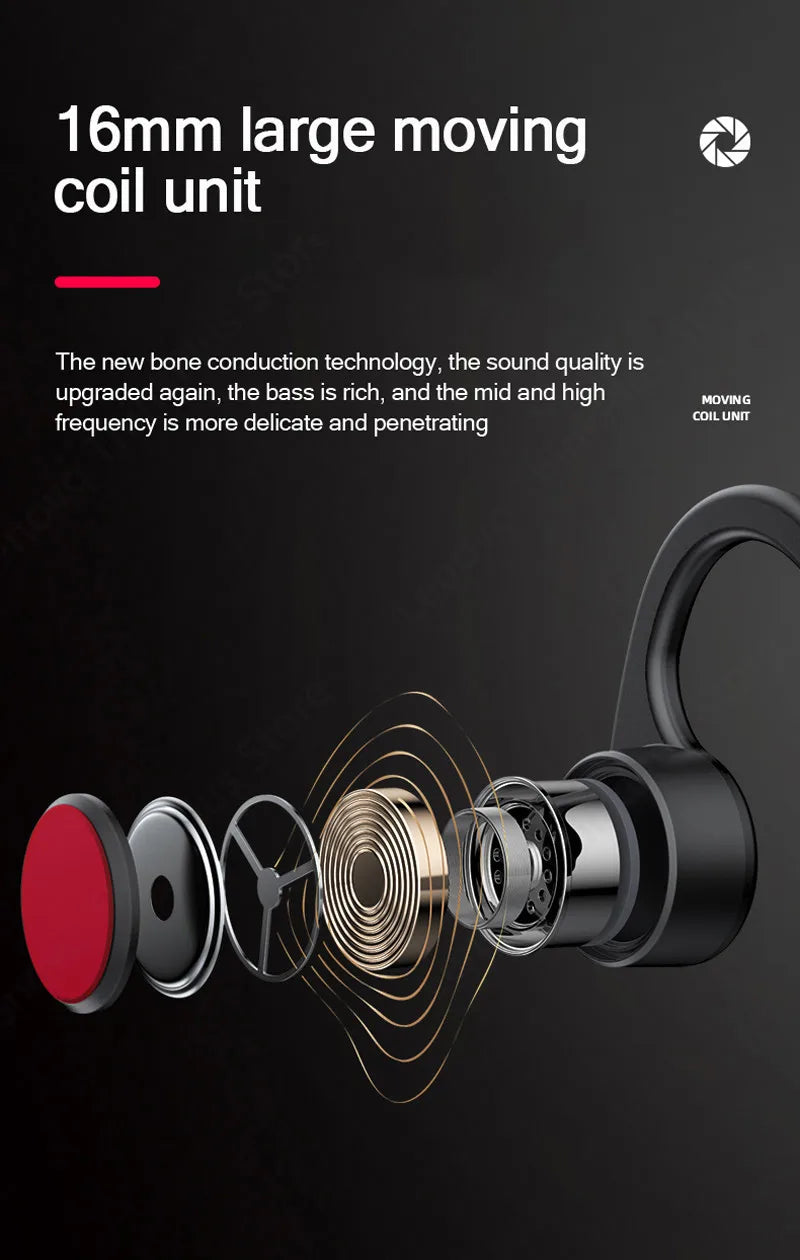 Lenovo X4 Wireless Bone Conduction HiFi-Sound Low Latency Headphones