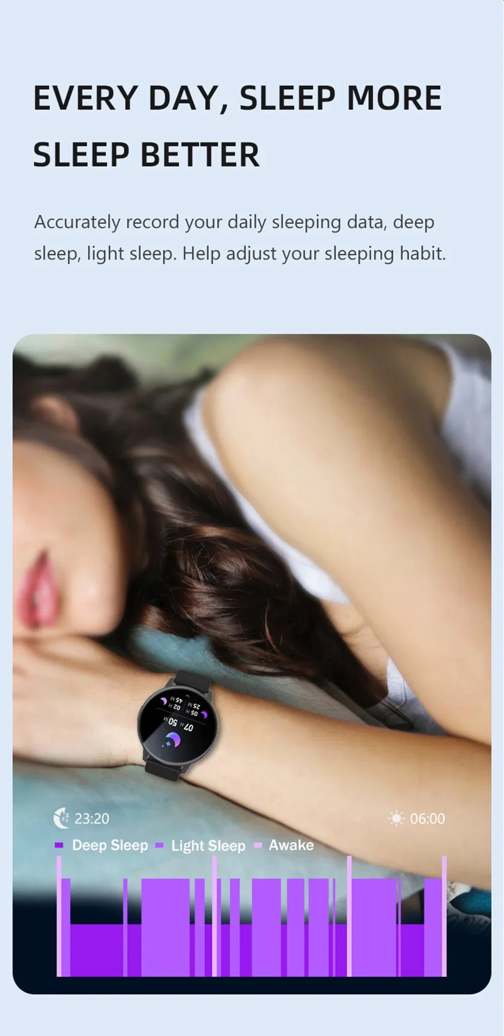 COLMI 1.43'' Large Display Android& IOS Smartwatch for Seniors