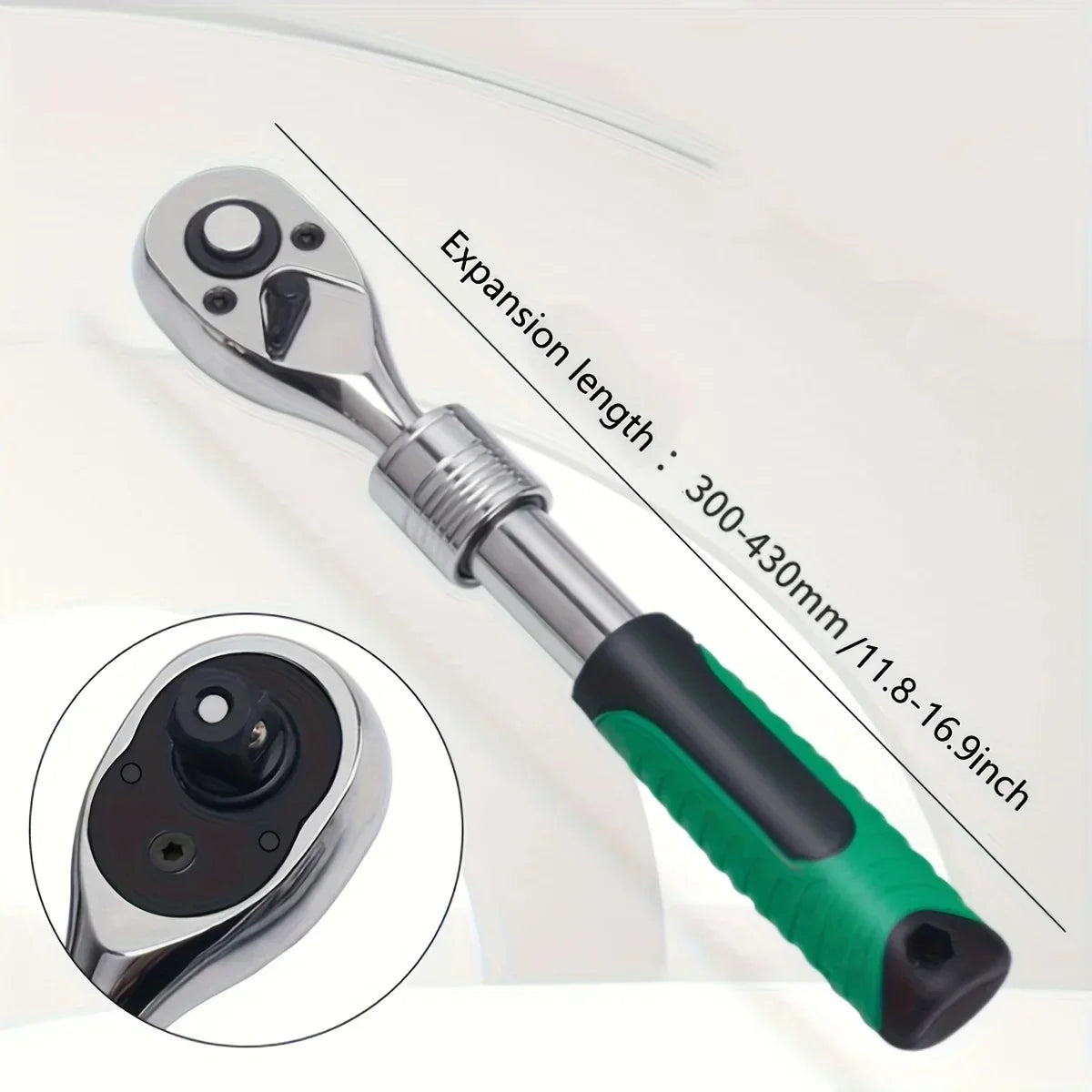 Telescopic Ratchet Wrench Set – Dual Direction with Adjustable Handle