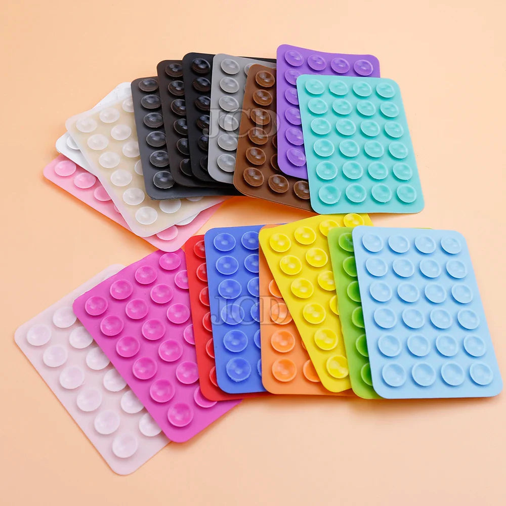 EasyMount Dual-Sided Adhesive Reusable Suction Pad for Phones (2pcs-Pack)