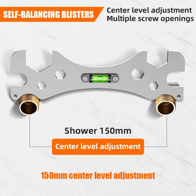 Multi-Angle & Hex Sizes Universal Faucet Leveling & Installation Wrench