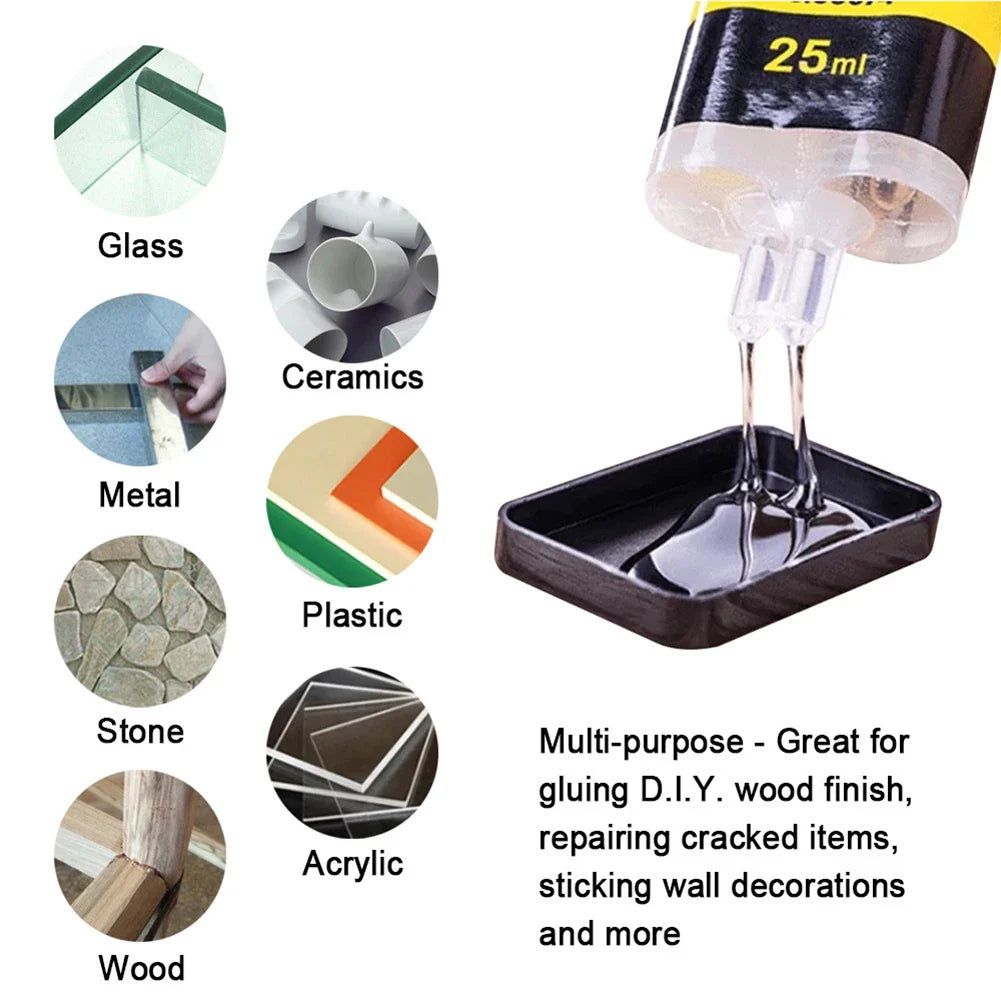 Japanese Heat Resistant Waterproof Super Adhesive Epoxy Resin Instant AB Glue (2pcs)