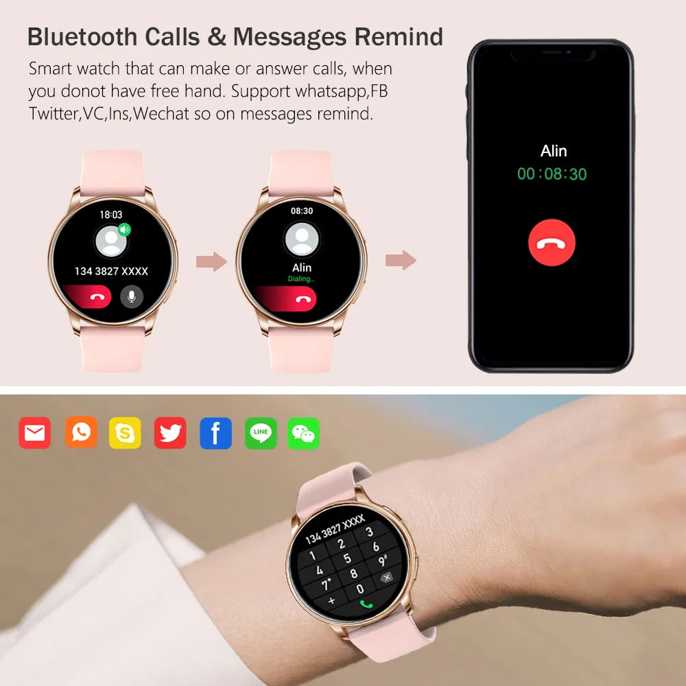 Bluetooth Health Monitoring Smartwatch For Android & IOS