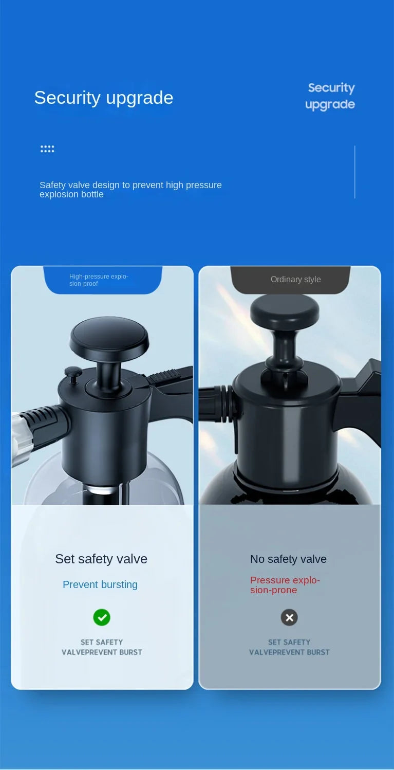 Bleo™ Multi-Surface 2L Foam Sprayer – Adjustable Nozzles & Wide Fan Spray