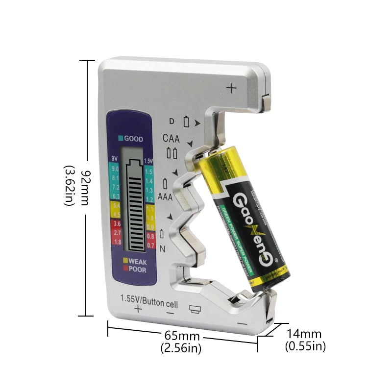 Universal Digital LCD Batteries Tester / Checker