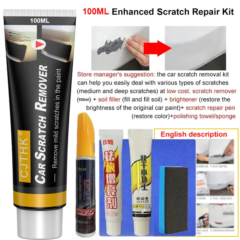 Superior Care DIY Car Scratch Remover Polishing Wax Kit (3pcs set)
