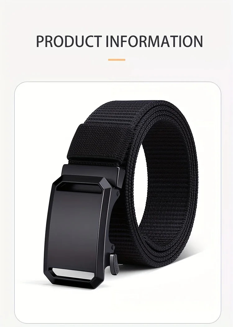 Quick Release Genuine Metal Buckle Tactical Style Soft Nylon Belt