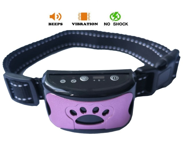 Ultrasonic+Vibration Dog Anti Barking Training Collar (NO Electroshocks)