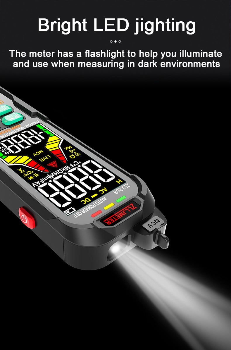 Professional Digital Current / Voltage Smart Multimeter