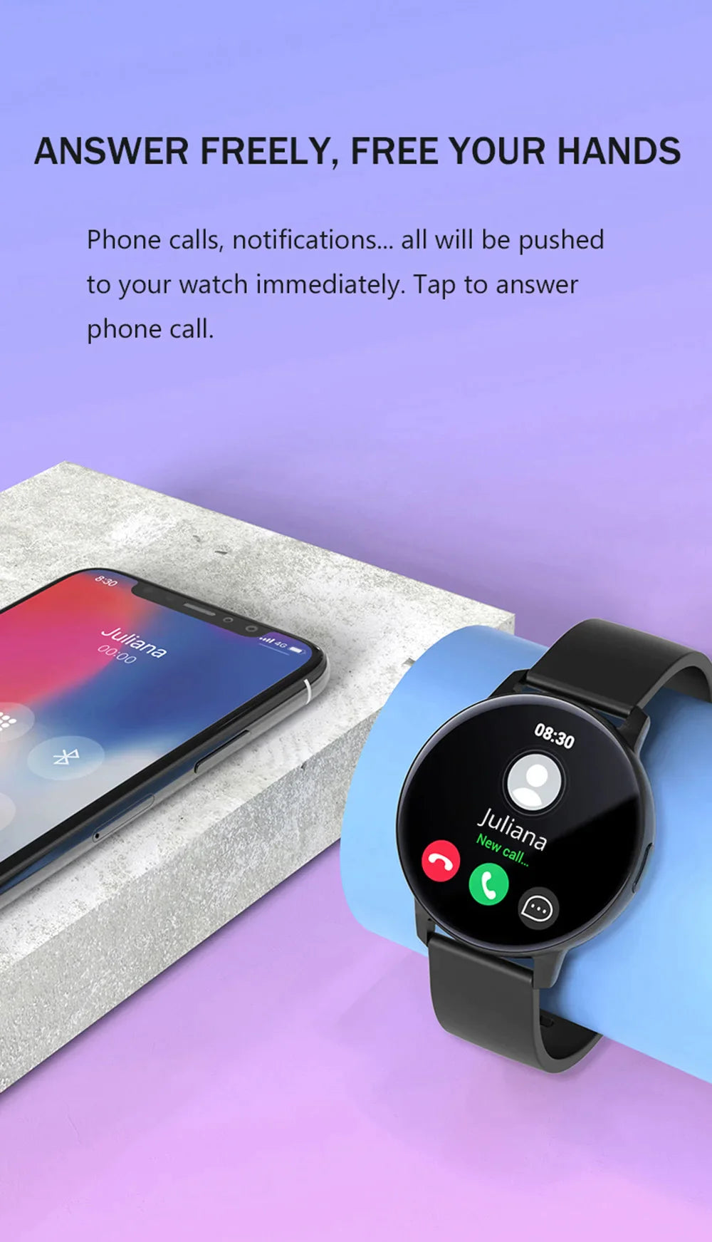 COLMI 1.43'' Large Display Android& IOS Smartwatch for Seniors