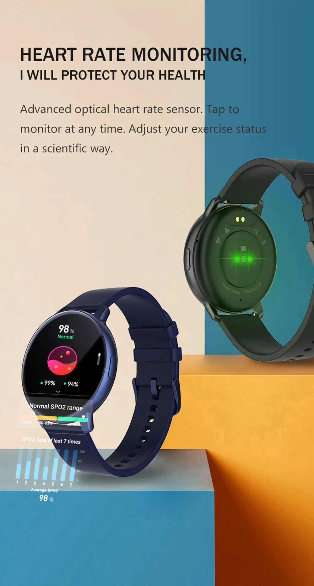 COLMI 1.43'' Large Display Android& IOS Smartwatch for Seniors