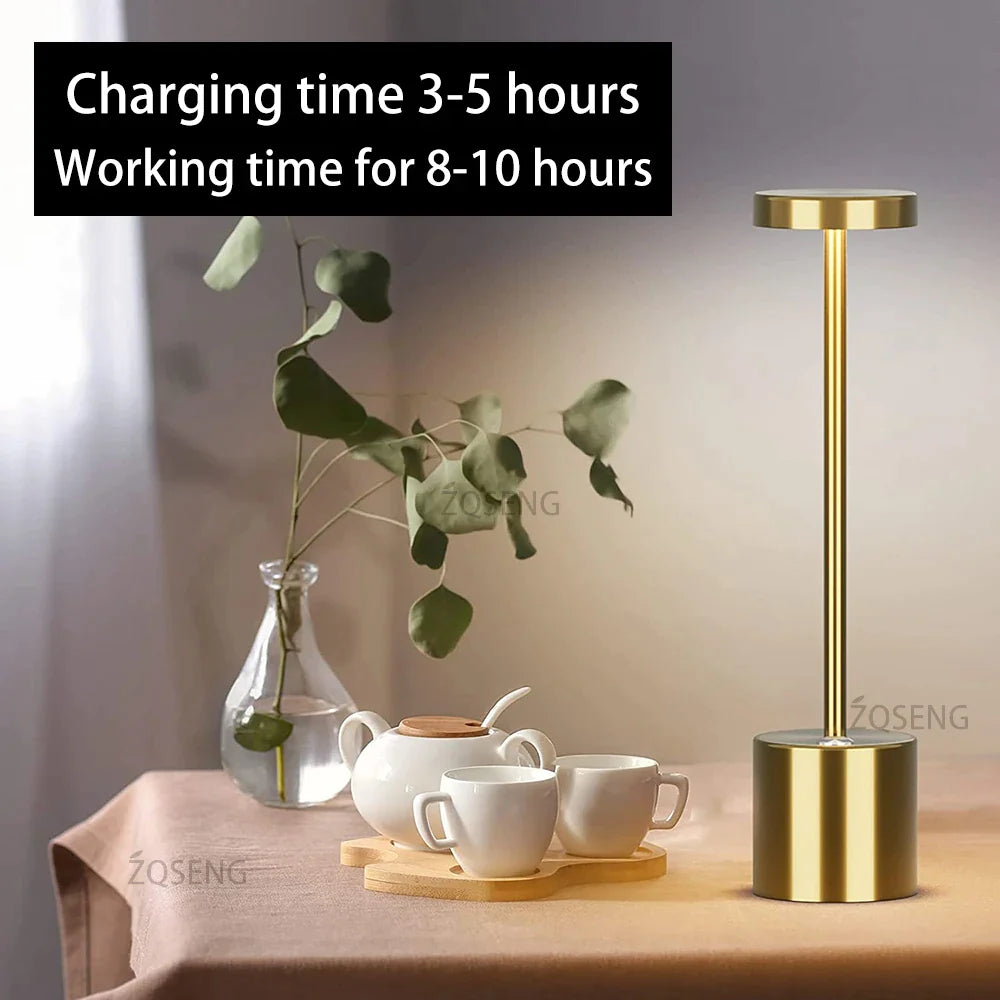 Rechargeable LED Touch Sensor Modern Style Table Lamp