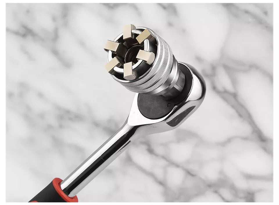 Universal Adjustable 3/8 inch 10-19 mm Torque Ratchet Wrench Head