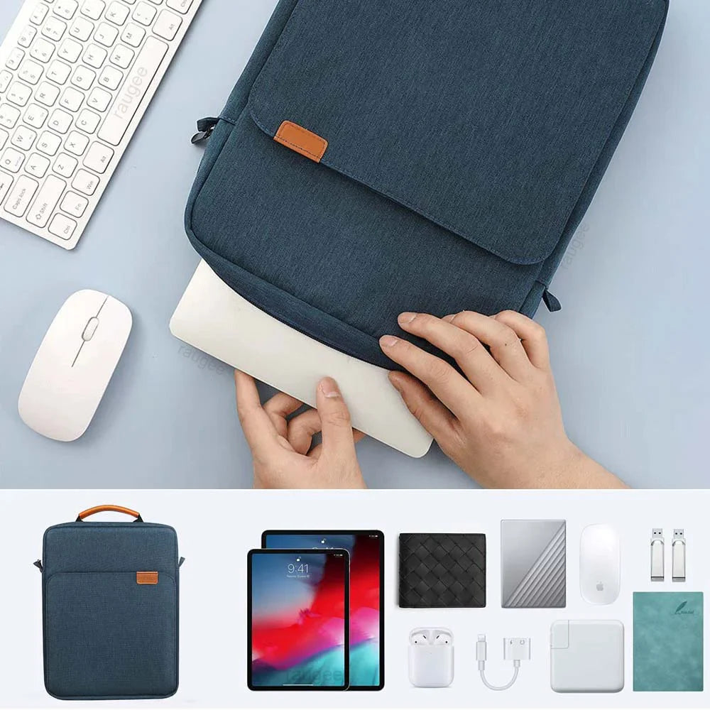 Premium 360° Protective 5 Pockets Tablet Sleeve with Plush Protection