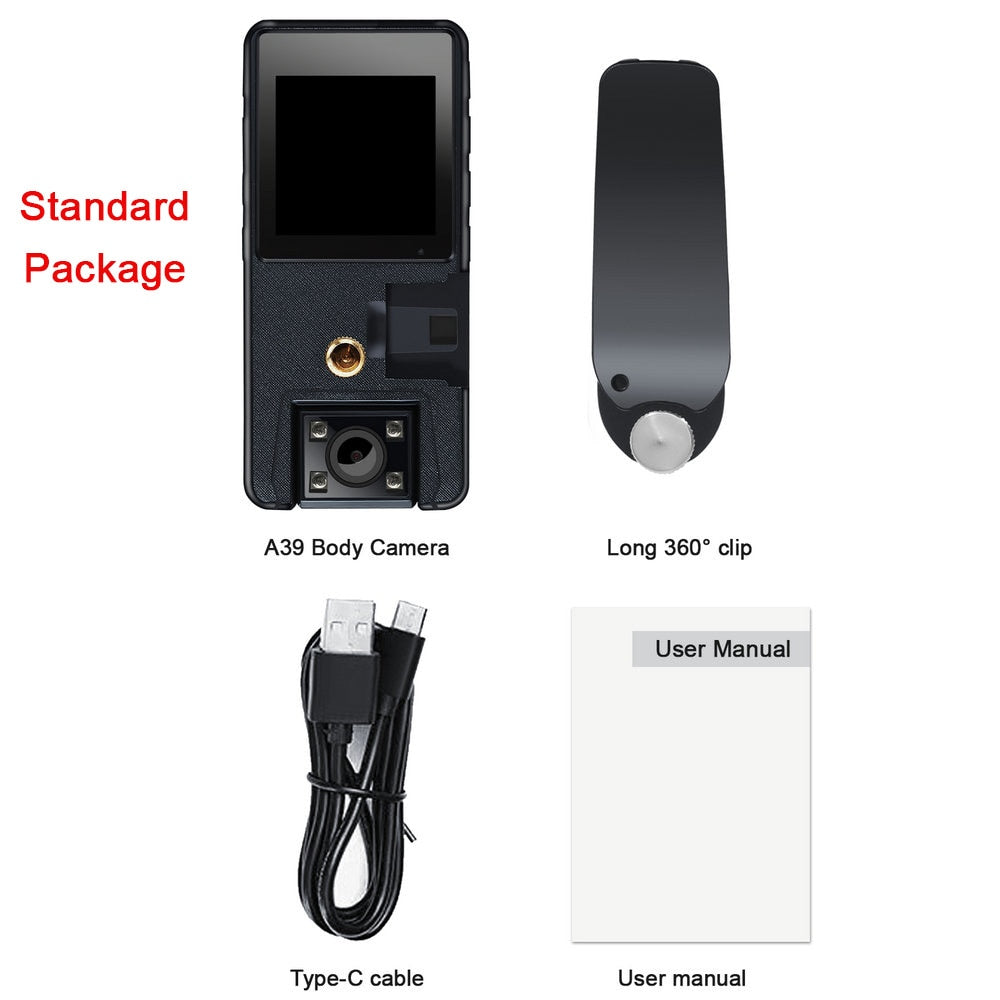 Vandlion™ A39 Mini Wireless Rechargeable 1080P HD Body DVR