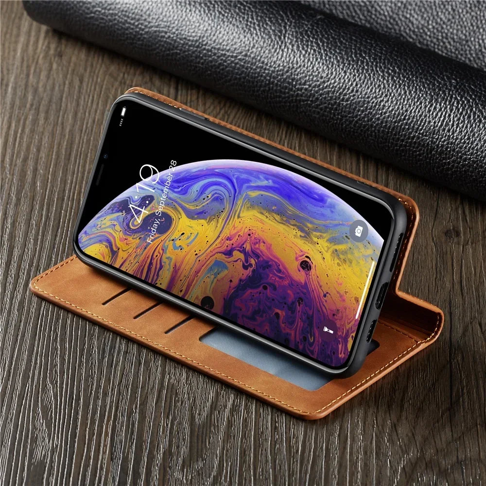 SmartCarry Deluxe Wallet Case with Magnetic Closure and Hands-Free Stand