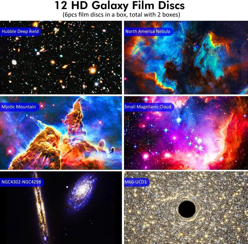 4K HD Ultra-Clear Imaging 12 in 1 Planetarium Galaxy Projector